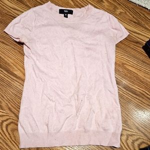 Mossimo Pink Women's Short Sleeve Shirt Size Medium But Fits Small Better